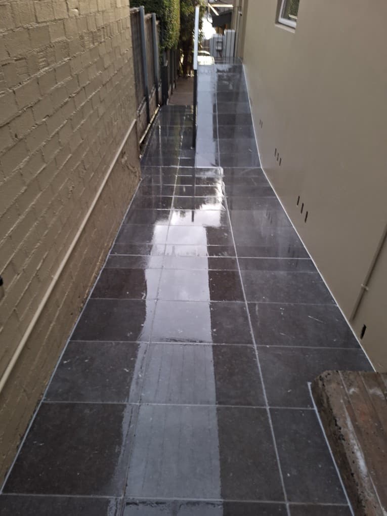 Custom herringbone tile pattern installation Sydney - premium tiling
